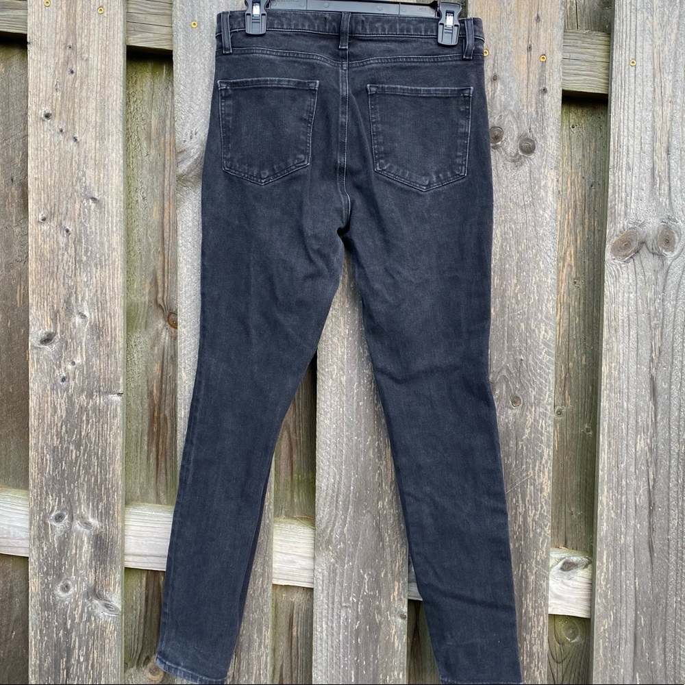 Black Loft Mid- rise Skinny Jeans Jeggings 5 pocket design size 8 29